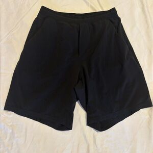 Men’s Black Pace Break 9” linerless Lululemon Medium Shorts